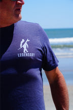 Legendary Bigfoot Navy Surf Tee – Premium Coastal T-Shirt