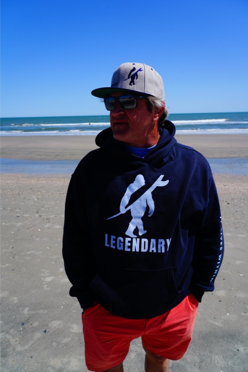 LEGENDARY Bigfoot Surf Hoodie – “It Lives Within” Premium Pullover