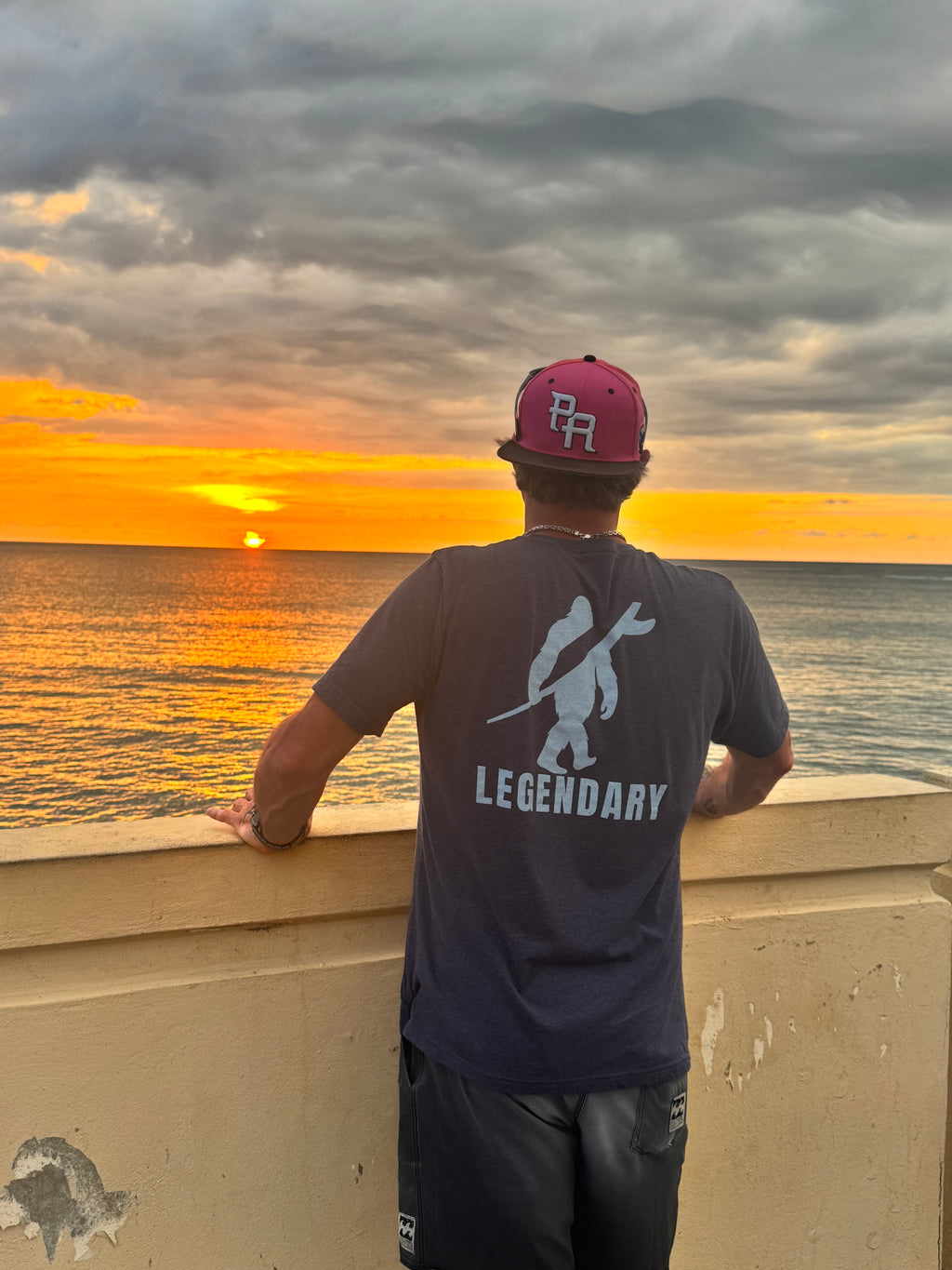 Legendary Bigfoot Navy Surf Tee – Premium Coastal T-Shirt