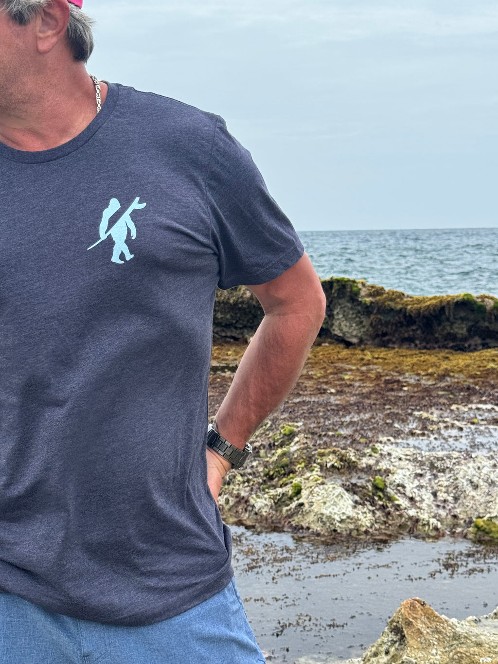 LEGENDARY Hero Navy Surf Tee – Premium Coastal T-Shirt