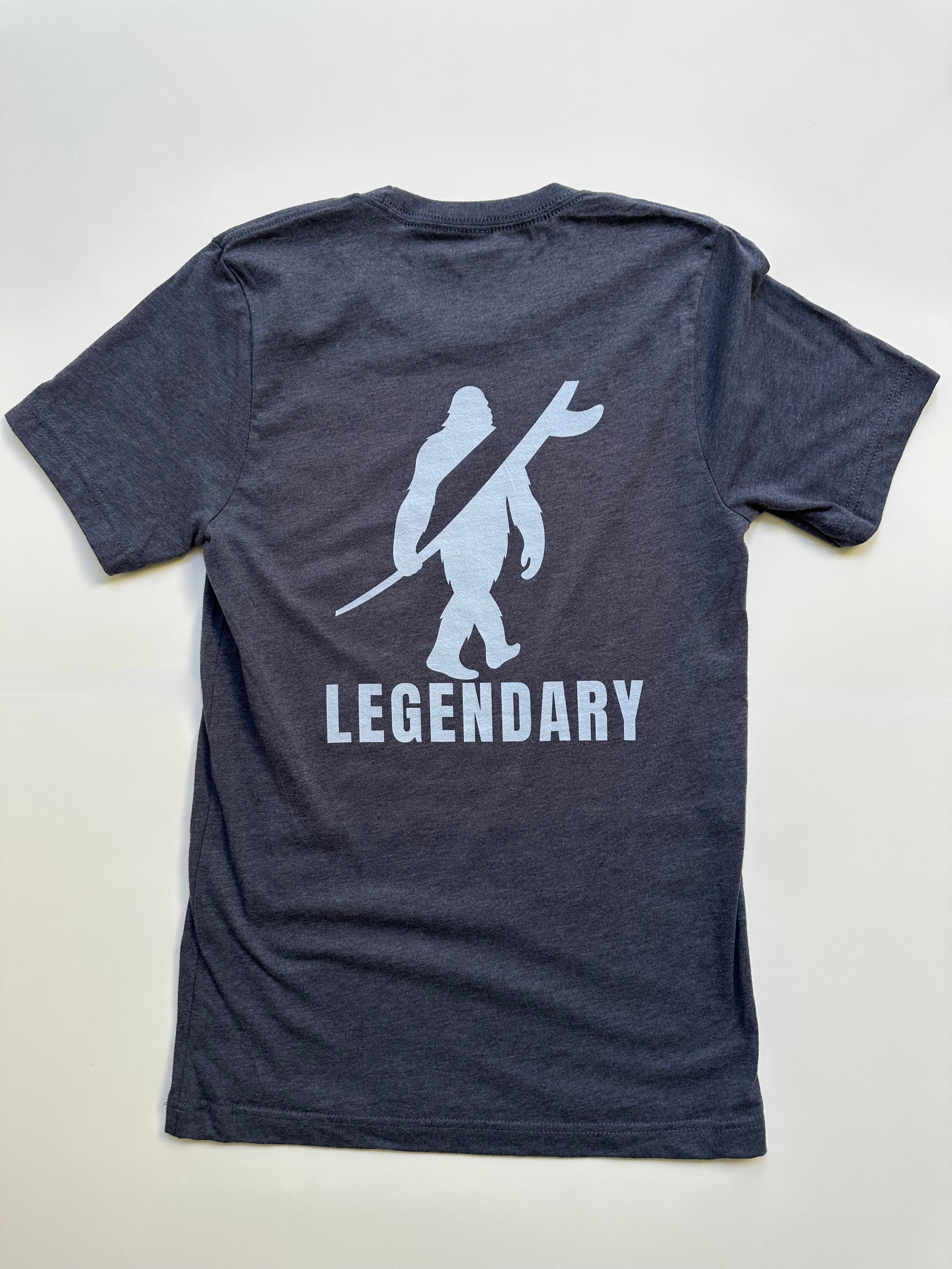 Legendary Bigfoot Navy Surf Tee – Premium Coastal T-Shirt