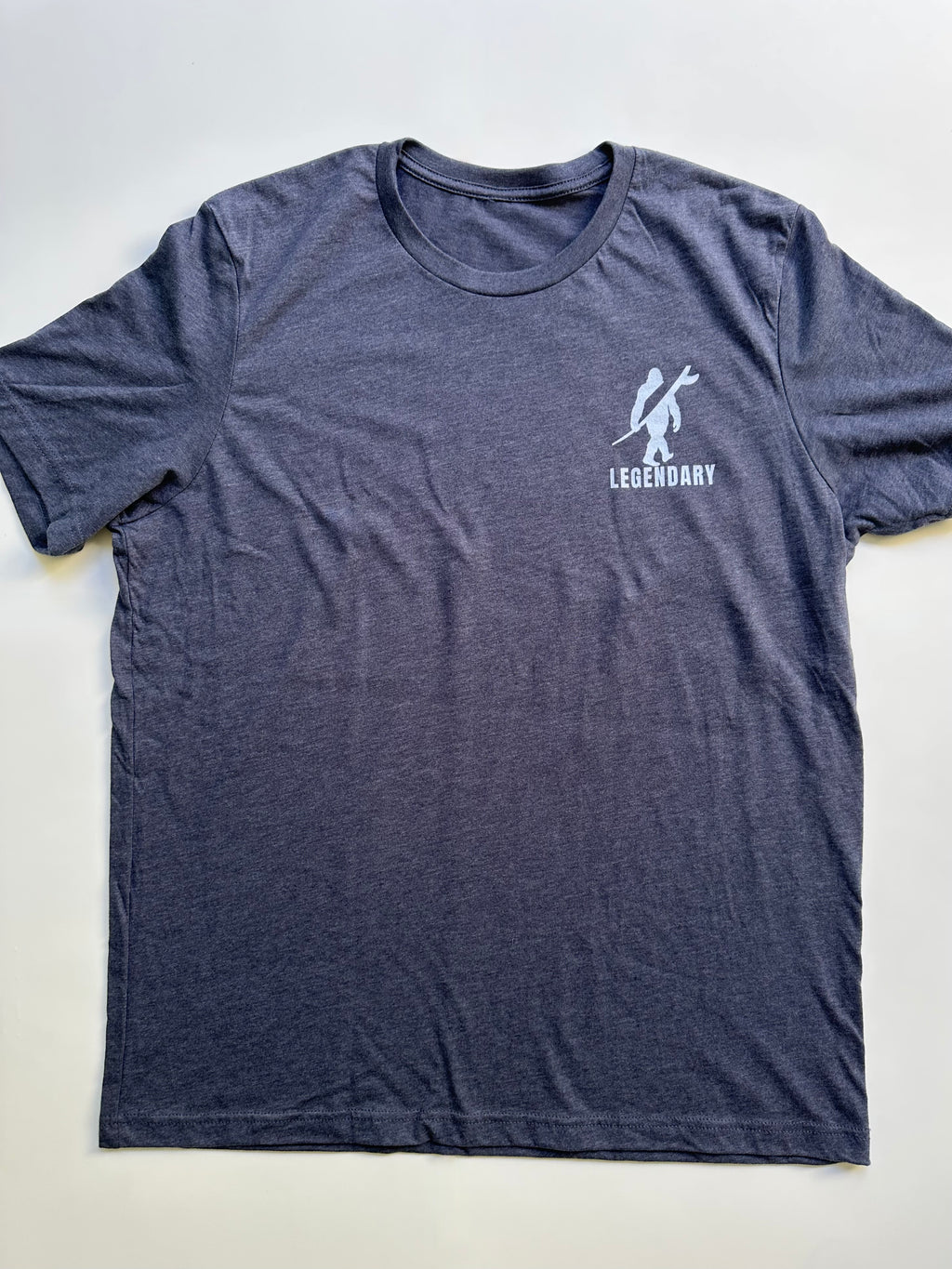 Legendary Bigfoot Navy Surf Tee – Premium Coastal T-Shirt