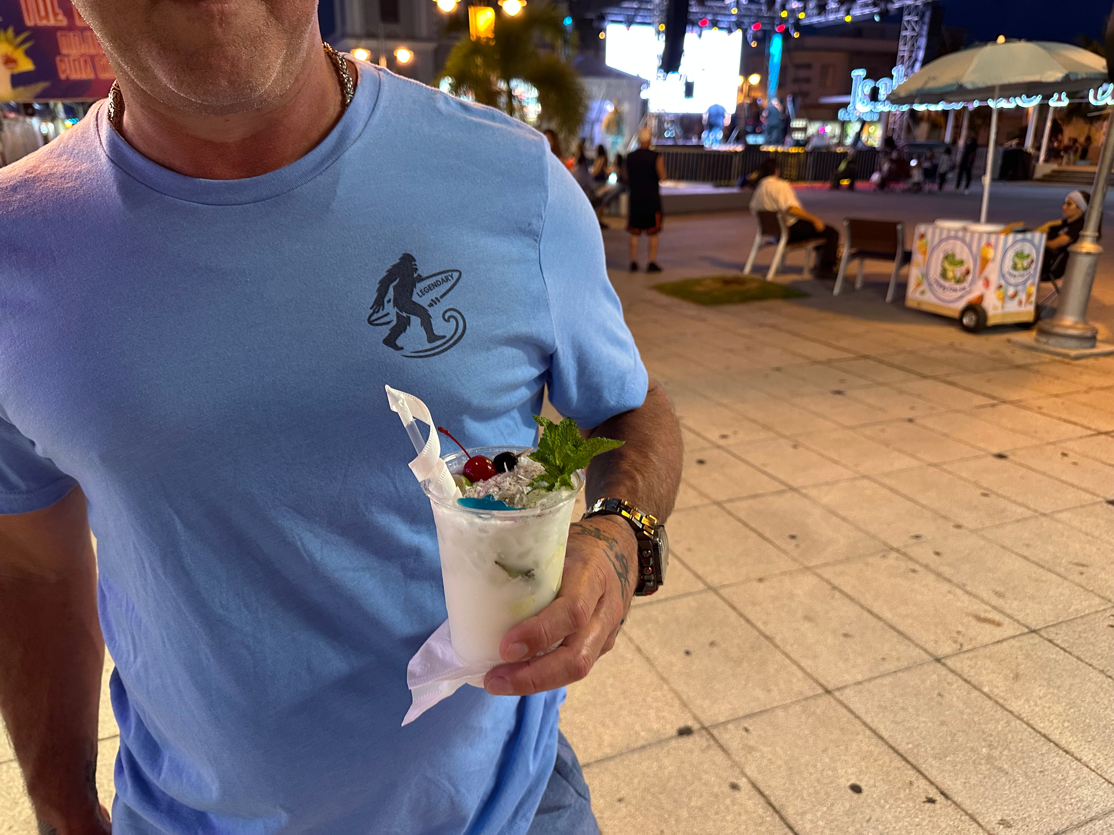 Legendary Bigfoot Blue Surf Tee – Premium Coastal T-Shirt