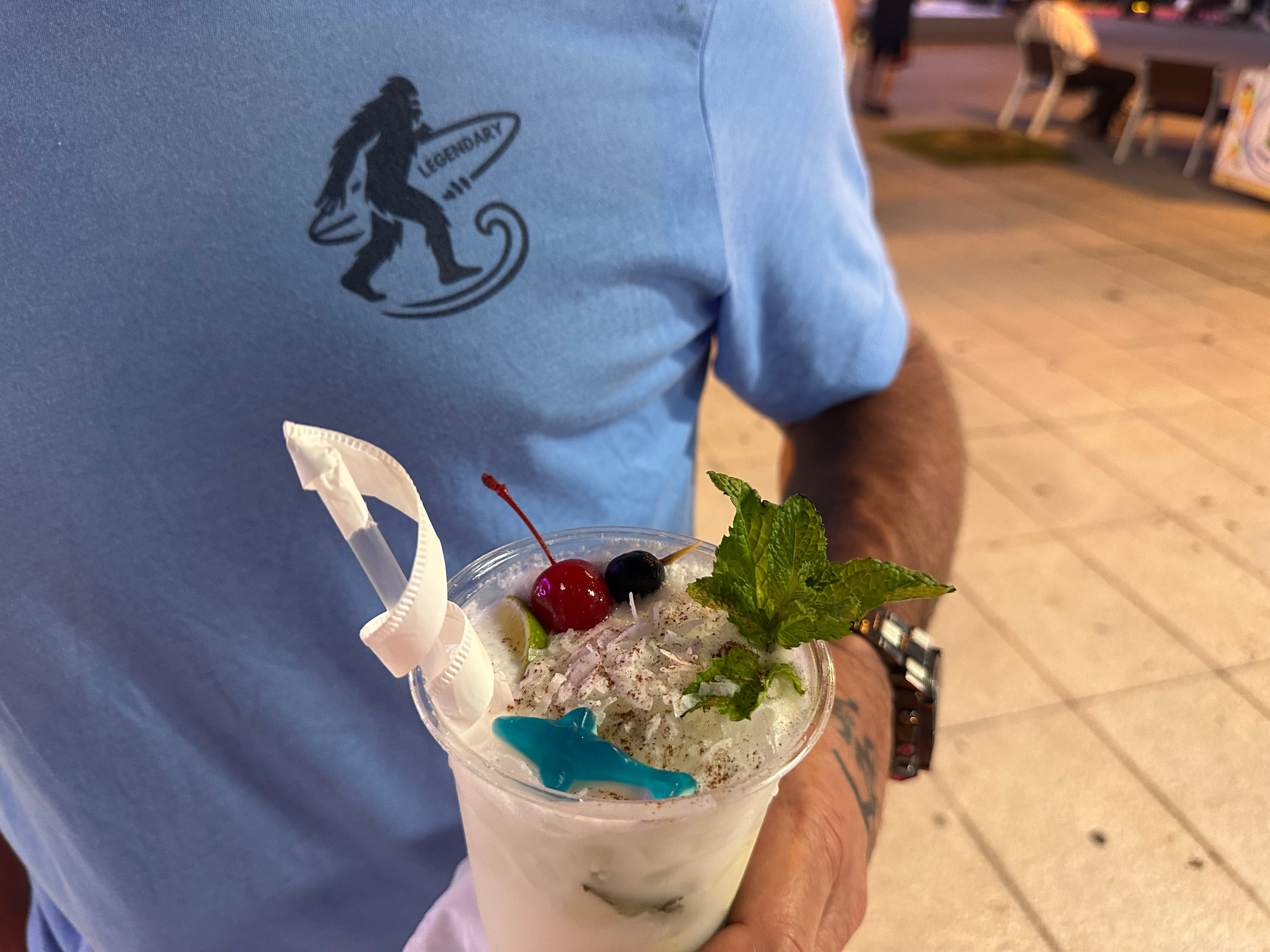 Legendary Bigfoot Blue Surf Tee – Premium Coastal T-Shirt