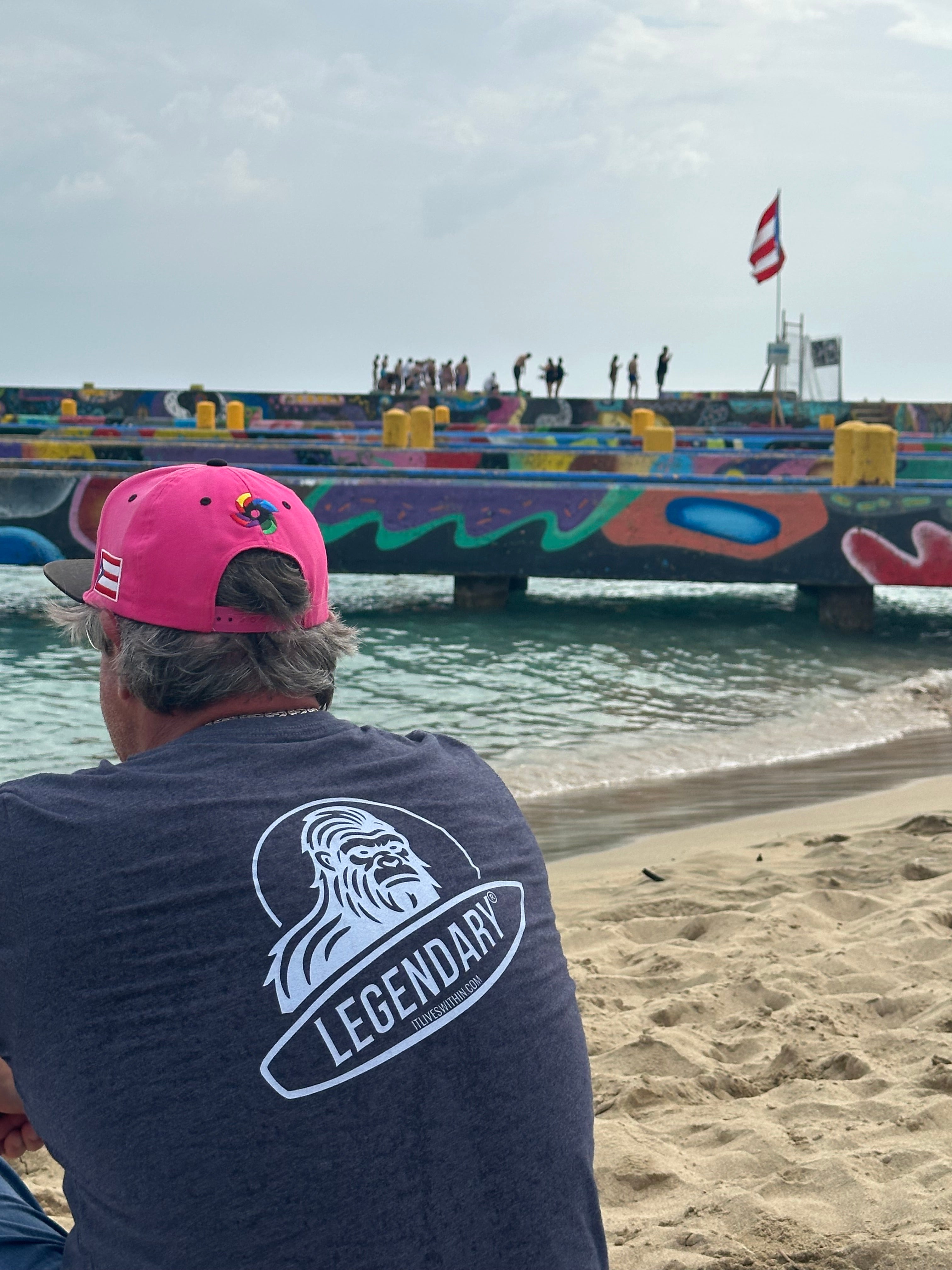 LEGENDARY Hero Navy Surf Tee – Premium Coastal T-Shirt