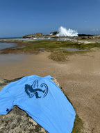 Legendary Bigfoot Blue Surf Tee – Premium Coastal T-Shirt
