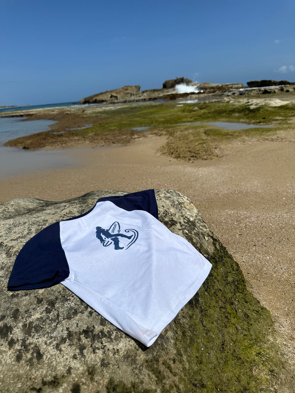LEGENDARY Women’s Raglan Surf Tee – Fitted Coastal Graphic Shirt