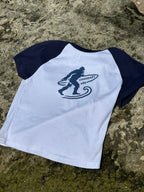 LEGENDARY Women’s Raglan Surf Tee – Fitted Coastal Graphic Shirt