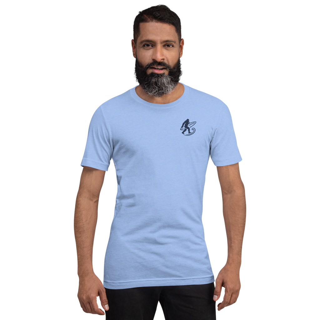 Legendary Bigfoot Blue Surf Tee – Premium Coastal T-Shirt