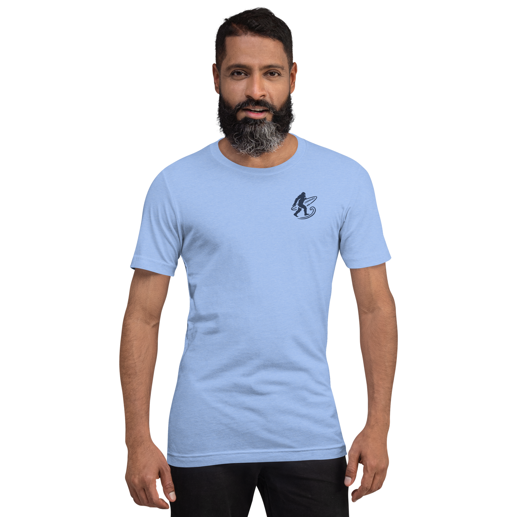 Legendary Bigfoot Blue Surf Tee – Premium Coastal T-Shirt