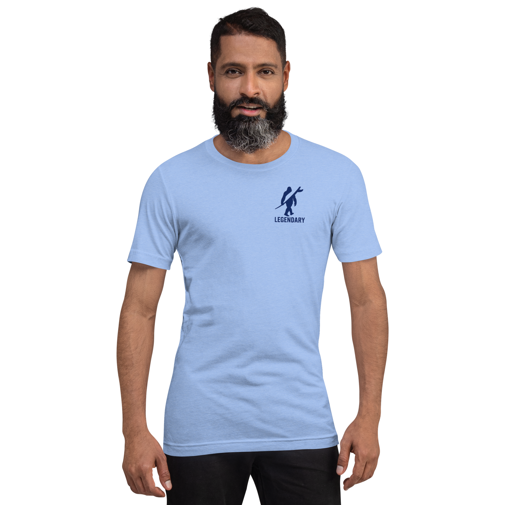 Legendary Bigfoot Blue Surf Tee – Premium Coastal T-Shirt